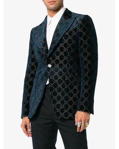 pointy velvet gucci men|Gucci blazers for men.